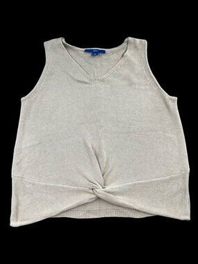 Y2K Minimalist Twist Front Apt. 9 Knit Tank Top